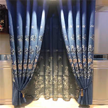 New Chinese Style Laser Taped Embroidery Shading Curtains for Living Dining Room Bedroom. 2024 - buy cheap