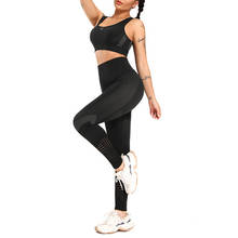 SALSPOR Women Yoga Sets Female Sports Push Up Bra High Waist Leggings Set Woman Gym Fitness Joggings Shockproof Tight Tracksuit 2024 - buy cheap