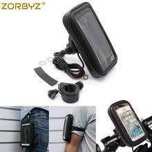 ZORBYZ Multifunction Universal Motorcycle Bike Mobile Phone Stand Holder Navigation Bracket Waterproof bag 2024 - buy cheap