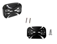 L&R Shallow Cut Black Brake Master Cylinder Cover For Harley Touring Electra Street Glide FLH/T FLHX 17 18 19 2024 - buy cheap