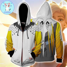COSGOGO Game  Cosplay Angela Ziegler zipper hoodie men and women game costume sweater 3D printing New 2024 - buy cheap