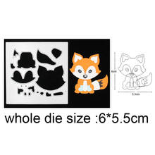 New 2020 Metal Dies Stitching Fox Frame Cutting Dies Stencils For DIY Scrapbooking Dies Album Card Decoration Embossing Dies Cut 2024 - buy cheap