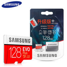 SAMSUNG-tarjeta de memoria Micro SD EVO Plus, memoria Flash 4K de 32GB, 64GB, U1, 128GB, U3, UHS-I, TF C10, con adaptador 2024 - compra barato