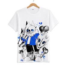 Camiseta casual do algodão do undertale dos cos do jogo do anime do alto-q 2024 - compre barato
