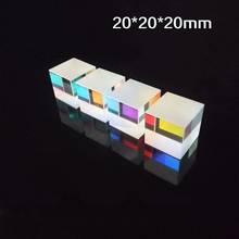 1PCS 20*20*20mm 4Side Color Prism K9 Optical Cube Splitter For Photography Rainbow Glass Children Physics Experimental Tools 2024 - buy cheap