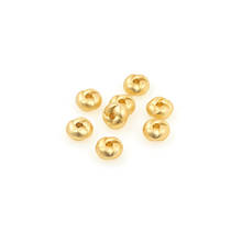 10 PCS 3D Brass Twisted Bead Small Hole Spacer Beads Gold Charms For Jewerly Making 2024 - buy cheap