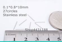 Mola de compressão de aço inoxidável 20 tamanhos 0.1*0.8*10mm * 27 olheiras, hardware de compressão, mola macia em miniatura para faça você mesmo 2024 - compre barato