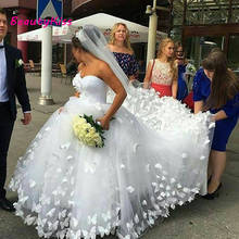 Женское свадебное платье с бабочкой, Белое Бальное платье с цветочным принтом, лето 2021 2024 - купить недорого