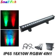 IP65 18X10W RGBW 4IN1 LED Bar Wall Wash Lights DMX512 Washer Wall Light LED Waterproof Floodlight Dj Party Lighting Effects 2024 - buy cheap