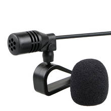 3m Long Professionals Car Audio Microphone 3.5mm Clip Jack Plug Mic Stereo Mini Wired External Microphone For Auto DVD Radio 2024 - купить недорого
