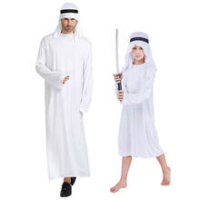 Umorden White Arab Arabian Prince Costumes Arabian Sheik Costume Kids Boys Middle East Ali Baba Fancy Cosplay for Men 2024 - buy cheap