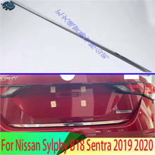 For Nissan Sylphy B18 Sentra 2019 2020 Car Accessories Tail Gate Door Cover Trim Rear Trunk Molding Bezel Styling Sticker 2024 - buy cheap