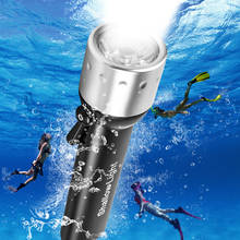 Lámpara subacuática impermeable Q5, linterna de buceo LED, interruptor de palanca, linterna de luz de buceo con batería AAA de 2000LM 2024 - compra barato