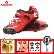 SIDEBIKE велосипедные туфли Для мужчин дышащая Sapatilha Ciclismo Mtb велосипедная обувь для верховой езды самофиксирующаяся Спортивная самофиксирующаяся обувь 2024 - купить недорого