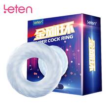 LETEN Silicone Penis Delay Ring Long Lasting Training Cock Delay Ejaculation Ring Penis Foreskin Resistance Ring Sex Toy for Men 2024 - buy cheap