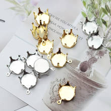 5-12MM Sew on Crystal Gems Base Glass Rhinestones Stone Gold Silver Crown Shape Needlework Sewing for Clothing Accessories 2024 - купить недорого