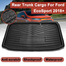 Bandeja de suelo a prueba de golpes para maletero trasero, alfombra de carga trasera, lámina, accesorios para coche para Ford EcoSport 2018 + 2024 - compra barato
