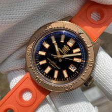 STEELDIVE SD1962S Men's Diving Watch Luminous Beads CUSN8 Bronze Bezel Sapphire Crystal Bubble Mirror NH35 Mechanical Wristwatch 2024 - buy cheap