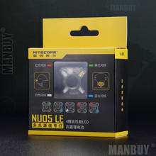 NITECORE NU05LE красный зеленый синий белый 4 светодиода USB Перезаряжаемый мини сигнал наружный налобный фонарь зарядный кабель + аккумулятор + кронштейн в комплекте 2024 - купить недорого