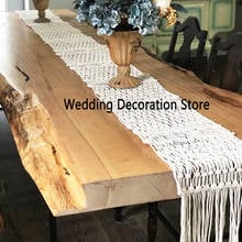 30x200CM Handmade Macrame Table Runner With Tassel Bohemian Woven Table Runner Wedding Decoration Nordic Style Boho Table Runner 2024 - buy cheap