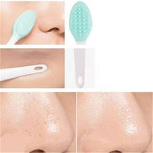 Escova de limpeza facial em silicone, removedor de cravos e esfoliante, ferramenta de escova facial para nariz, 1 peça 2024 - compre barato