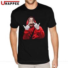 Camiseta la casa de papel com manga curta, roupa de grife para homens, dia dos pais, camiseta com design de marcas 2024 - compre barato