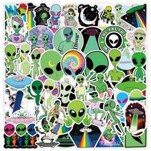 50 PCS Alien Graffiti Stickers Classic Kids DIY Toy Bike Travel Luggage Guitar Laptop Waterproof PVC Sticker Decals 2024 - buy cheap