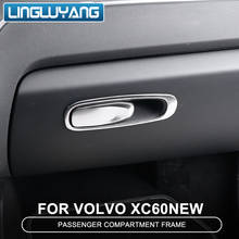 Caixa de luvas decorativa para volvo xc60, 2018, 2019, 2020, co-pilot, armazenamento, acessório automotivo 2024 - compre barato