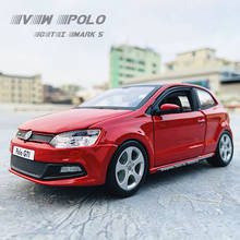 Bburago 1:24 Volkswagen POLO GTI MARK 5 simulation alloy car model crafts decoration collection toy tools gift 2024 - buy cheap