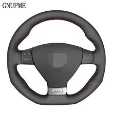 DIY Black Artificial Leather Leather Car Steering Wheel Cover for Volkswagen Mk5 GTI VW Golf 5 R32 Golf 5 Passat R GT 2005 2024 - buy cheap