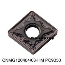 Korloy CNMG120404-HM CNMG120408-HM PC9030 карбидные вставки из нержавеющей стали, токарные вставки CNMG, CNMG120408, токарный резак с ЧПУ 2024 - купить недорого