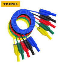 TKDMR Empilhamento linha 14AWG 4 milímetros de segurança banana plug de conexão da linha de teste de linha de silicone frete grátis 2024 - compre barato