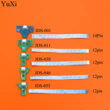 Yuxi placa de carregamento para controle de ps4, placa com cabo de fita flexível de 12 pinos jds 011 embutido 055 2024 - compre barato