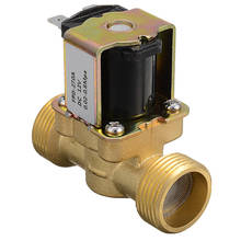Electric Solenoid Magnetic Valve Normally Closed Brass For Water Control  DC 12V G3/4 Thread Water Air Inlet Flow Switch 2024 - buy cheap