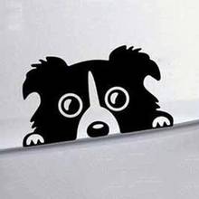 Reflective Cute Puppy Dog Pattern Car Auto Trunk Decor Sticker Decal Car-Styling Vinyl Stickers Water-resistant Bumper Decals 2024 - buy cheap