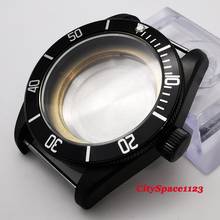 New Corgeut 41mm Black PVD watch case sapphire glass fit Miyota 8215 ETA 2836 Movement watch parts 2024 - buy cheap