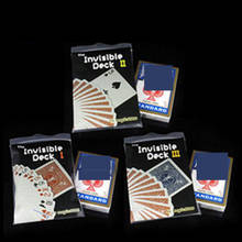 Baraja Invisible I,II,III, tarjetas de accesorios de Magia, trucos de Magia, juguetes de Magia, ilusionismo divertido, paquete de 3 piezas 2024 - compra barato