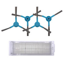 Cepillos laterales de alta calidad para Conga 3490, aspiradora + 1 HEPA, repuesto de aspiradora robótica, 4 Uds. 2024 - compra barato