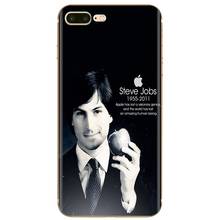 Steve Jobs-funda de silicona en línea para iPhone, funda con cita para iPhone 11 Pro 4 4S 5 5S SE 5C 6 6S 7 8 X XR XS Plus Max para iPod Touch 2024 - compra barato