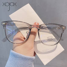Оправа для компьютерных очков XojoX с защитой от синего света, для женщин и мужчин, винтажные декоративные очки, прозрачные оправы для очков в стиле ретро 2024 - купить недорого
