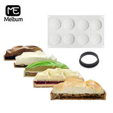 Meibum brownie mousse molde de bolo espiral molde de silicone plástico tart anel creme pan sobremesa francesa bandeja pastelaria ferramentas de cozimento 2024 - compre barato