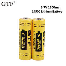 14500 Battery 1200mAh 3.7V Rechargeable Li-ion Batteries AA 14500 for Led Flashlight Headlamps RC Stunt Dump Toys battery pilas 2024 - buy cheap