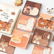 100 sheets/set cute Cat roll a sleeping Memo Pad Message Notes Decorative Notepad Note paper Memo Stationery Office Supplies 2024 - buy cheap