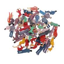 50pcs Painted Model Train People Figures 1:87 Scale HO - Perfect for Layout or Diorama 2024 - buy cheap