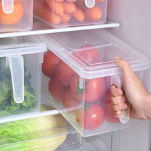 Caja de almacenamiento transparente para cocina, organizador sellado para el hogar, contenedor de alimentos, refrigerador, granos 2024 - compra barato