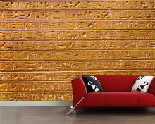 Ancient egypt hieroglyph wall 3d wallpaper papel de parede,living room TV wall bedroom wall papers home deocr restaurant mural 2024 - buy cheap