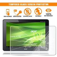 For Acer Iconia Tab A700 10.1 inch Tablet Tempered Glass Screen Protector 9H Premium Scratch Resistant HD Clear Film Cover 2024 - buy cheap