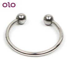 OLO Stainless Steel Penis Ring Delay Ejaculation Cock Ring Various Sizes Sex Toys for Men 2024 - buy cheap