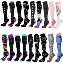 Compression Socks Men Women Black Star Heart Shape Animal Golfs Tube Outdoor Running Anti-slip Long Tube Socks For Male Travel 2024 - buy cheap