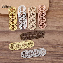 BoYuTe (100 unids/lote) 15*47MM, accesorios de filigrana de latón de Metal, materiales de fabricación de joyas manuales Diy 2024 - compra barato